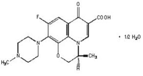 Description: LEVAQUIN (levofloxacin) Structural Formula Illustration