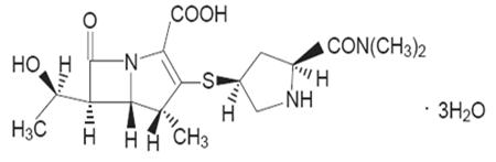 Description: MERREM (meropenem) Structural Formula Illustration